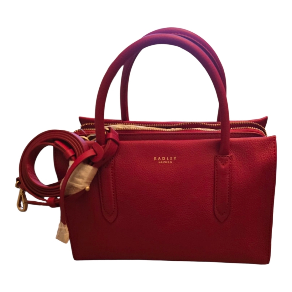 Radley London Arlington Court Medium Satchel Bag in red leather